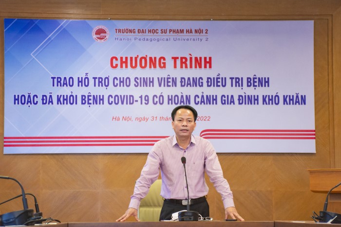 Trường ĐHSP Hà Nội 2 nhiều lần hỗ trợ cho sinh viên mắc Covid-19 có hoàn cảnh gia đình khó khăn