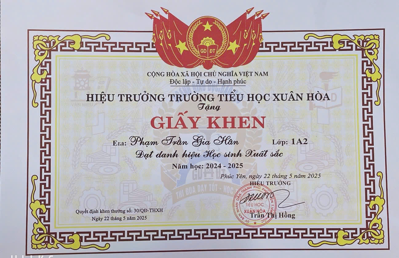 Thông báo thưởng nhân dịp ngày Quốc tế thiếu nhi năm 2025