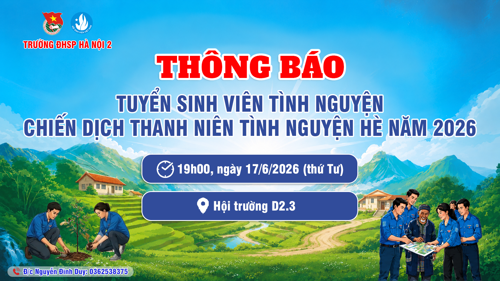 Chiến dịch Thanh niên tình nguyện hè năm 2026