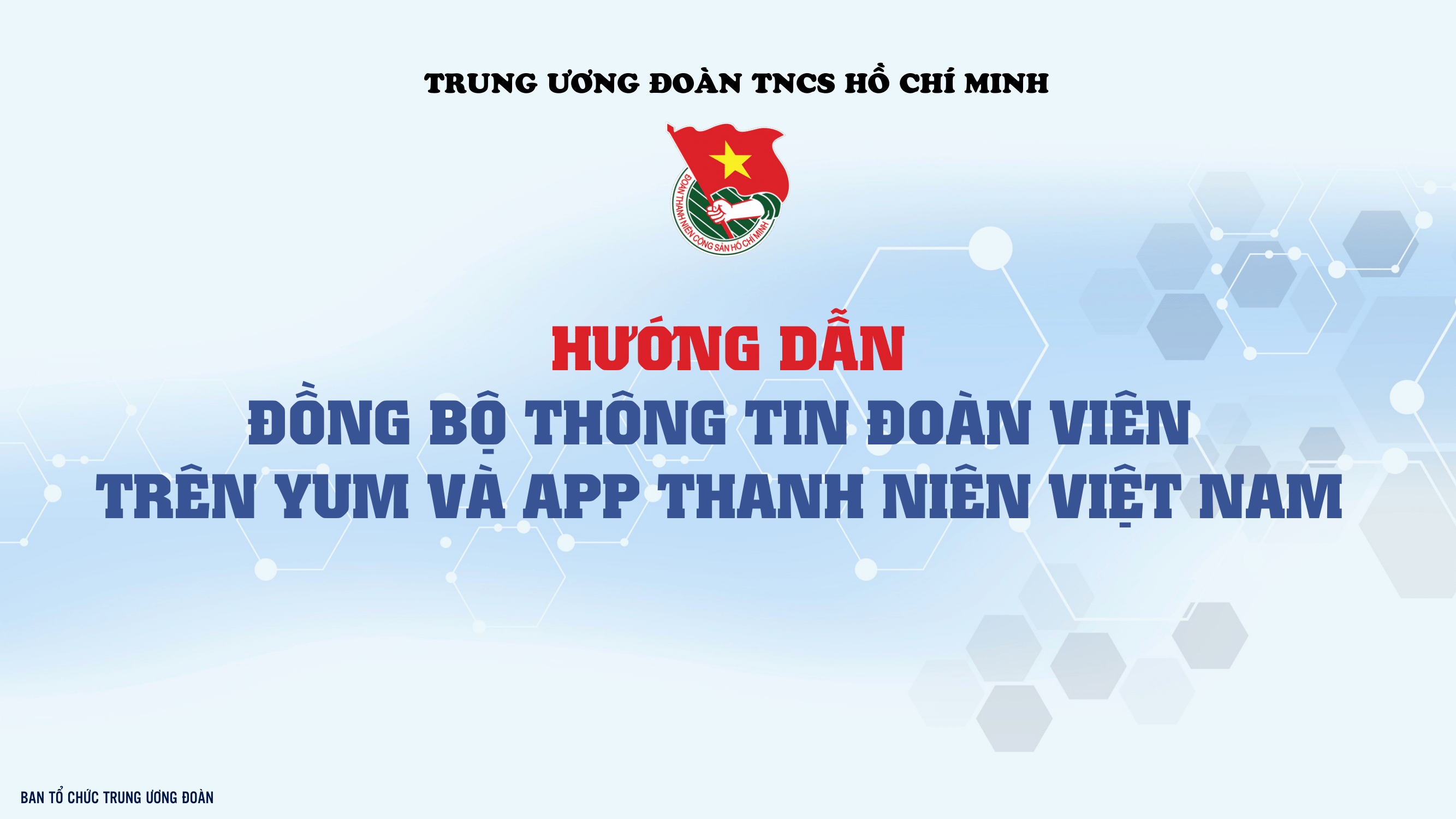 Hướng dẫn đồng bộ thông tin đoàn viên